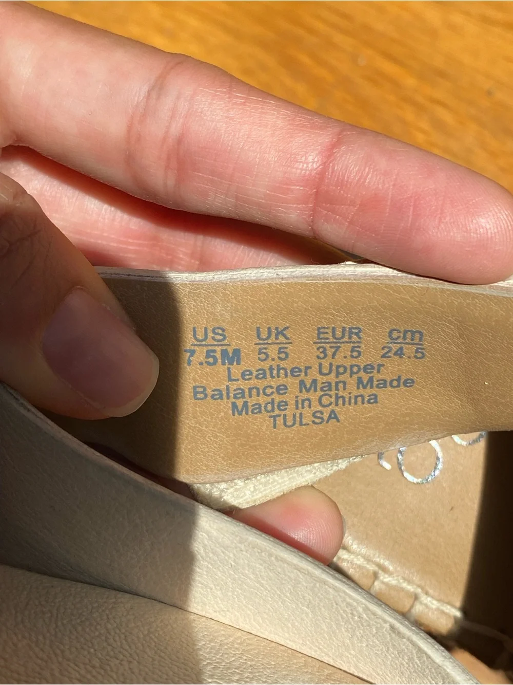 Franco Sarto Cream Bone Leather Ankle Strap Platform Wedges Size 7.5